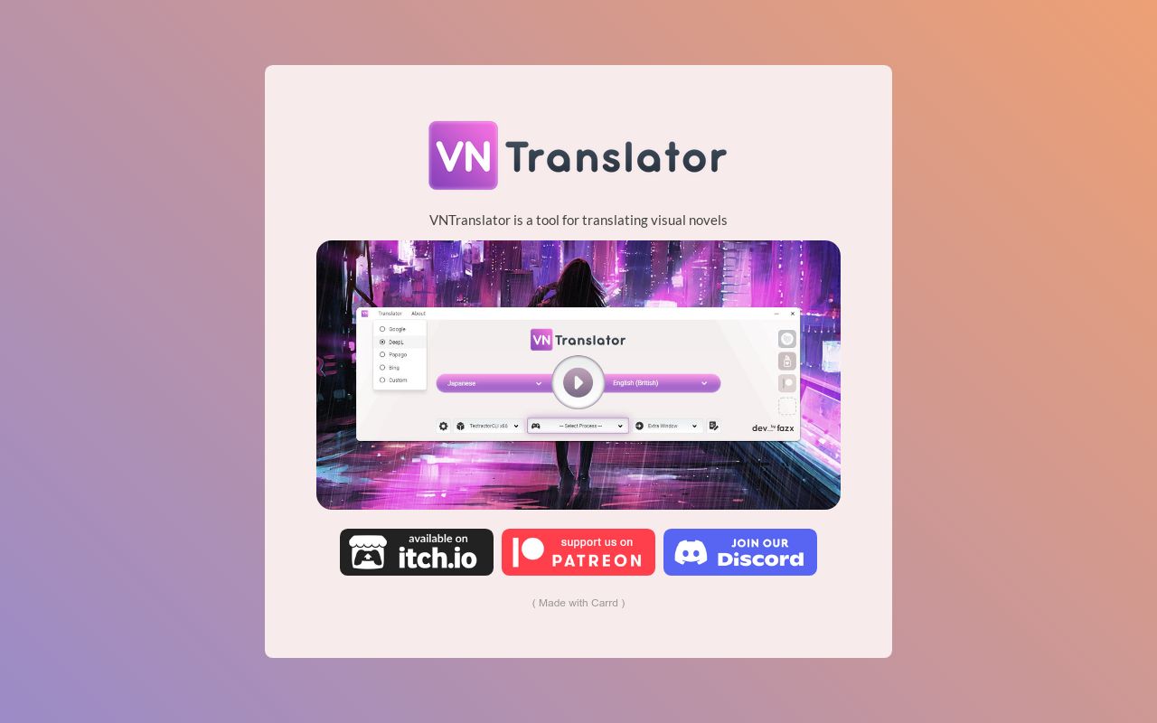 VNTranslator Visual Novel Translator